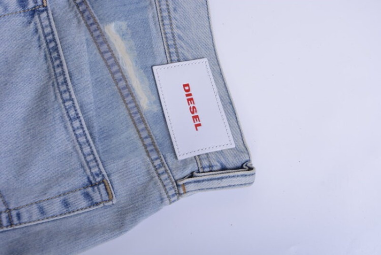 Dagh 084Sx Men's Denim Jeans Regular Fit Straight Cotton Light Denim Blue Diesel