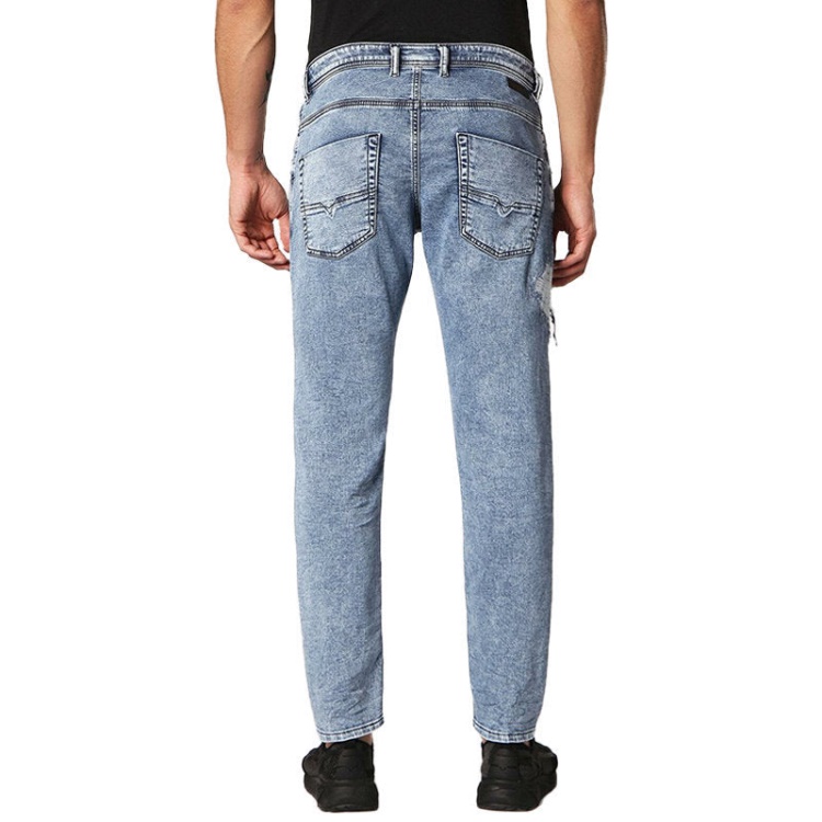 Diesel Krooley T 084Pv Men's Jeans Regular Fit Distressed Sweat Jogg Denim Pants
