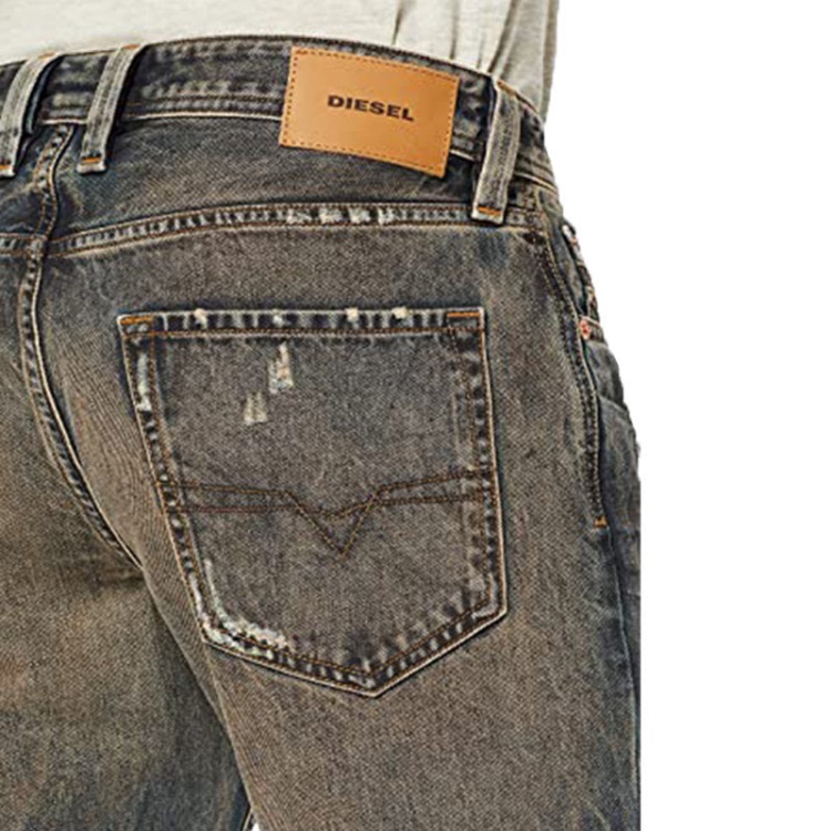 Larkee Beex 084Xb Men's Denim Jeans Regular Tapered Faded Distressed Pants Diesel