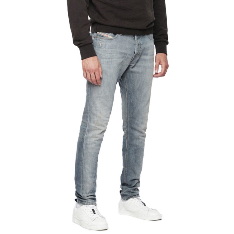 Tepphar 084Uk Men's Denim Casual Lyocell Jeans Stretch Slim Fit Carrot Diesel