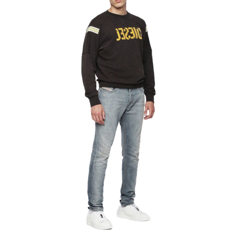 Tepphar 084Uk Men's Denim Casual Lyocell Jeans Stretch Slim Fit Carrot Diesel