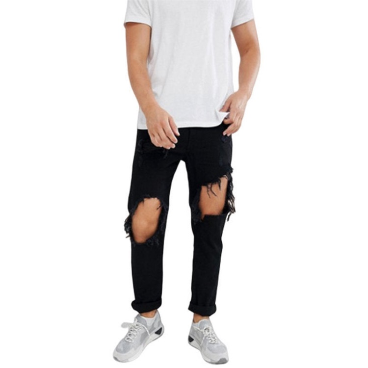 Diesel Mharky 084Wr Men's Denim Ripped Jeans Slim Skinny Fit Trouser Casual Pants