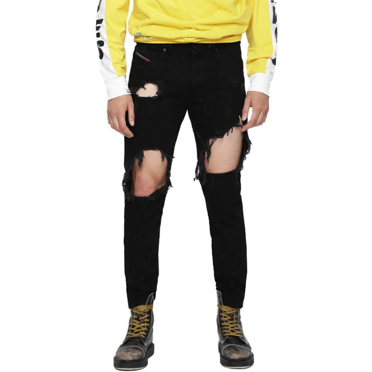 Diesel Mharky 084Wr Men's Denim Ripped Jeans Slim Skinny Fit Trouser Casual Pants