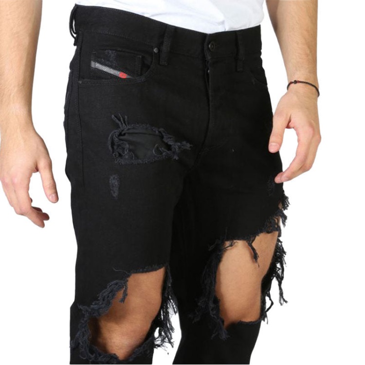 Diesel Mharky 084Wr Men's Denim Ripped Jeans Slim Skinny Fit Trouser Casual Pants