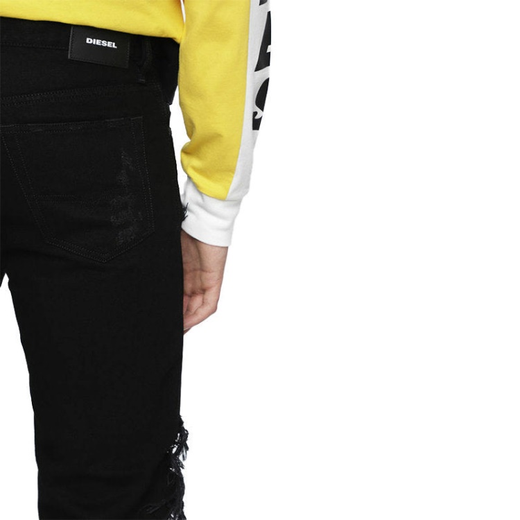 Diesel Mharky 084Wr Men's Denim Ripped Jeans Slim Skinny Fit Trouser Casual Pants