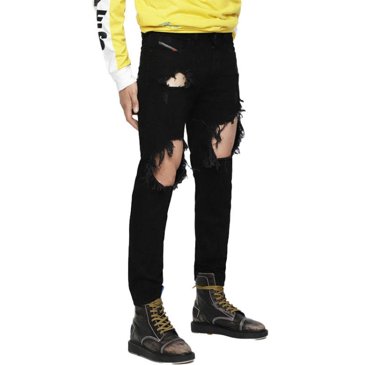Diesel Mharky 084Wr Men's Denim Ripped Jeans Slim Skinny Fit Trouser Casual Pants