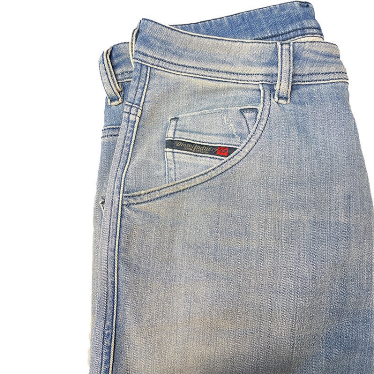 Diesel Krooley 087Ab Men's Denim Sweat Jogg Jeans Slim Fit Carrot Pant Faded