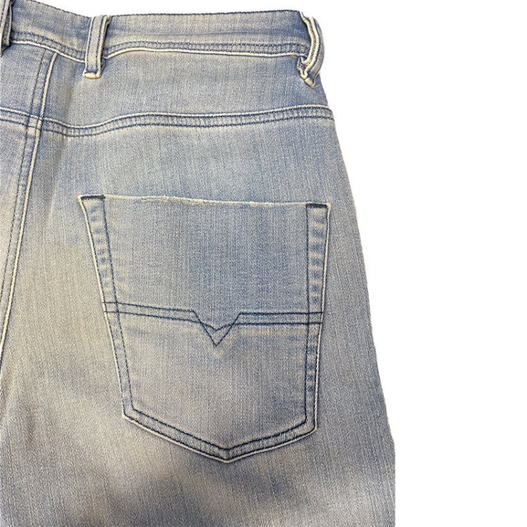 Diesel Krooley 087Ab Men's Denim Sweat Jogg Jeans Slim Fit Carrot Pant Faded