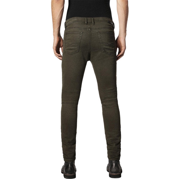 Diesel Bakari Ne 0684T Men's Denim Sweat Jogg Jeans Lyocell Olive Slim Skinny