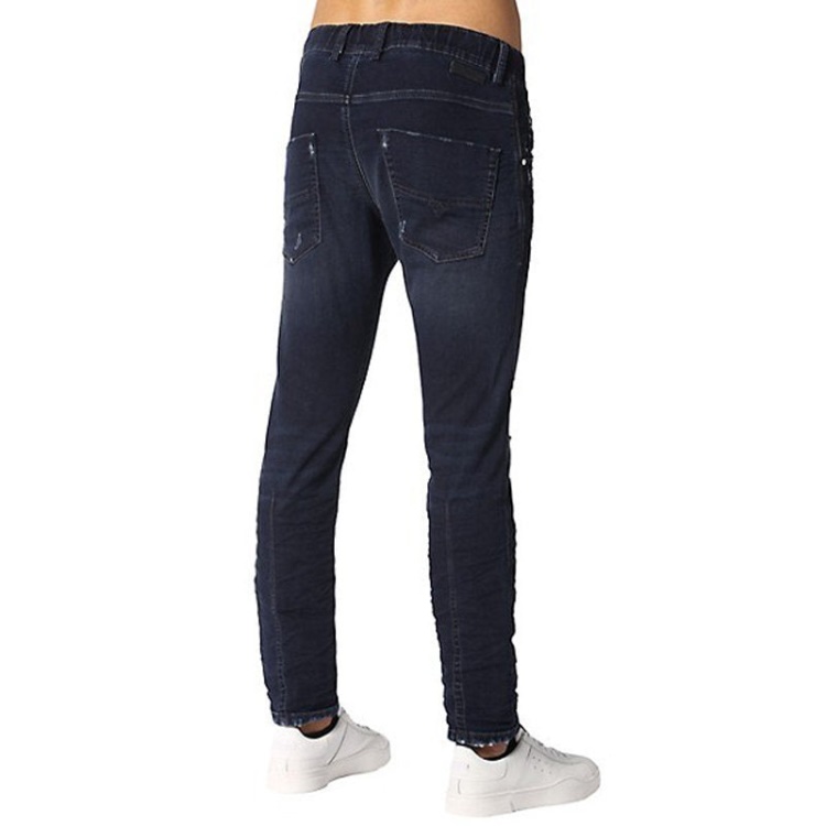 Krooley Ne 0699W Men's Denim Sweat Jogg Jeans Regular Fit Tapered Fade Diesel