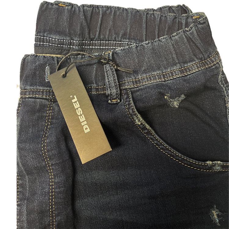 Krooley Ne 0699W Men's Denim Sweat Jogg Jeans Regular Fit Tapered Fade Diesel