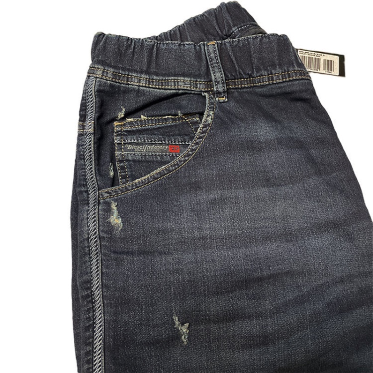 Krooley Ne 0699W Men's Denim Sweat Jogg Jeans Regular Fit Tapered Fade Diesel