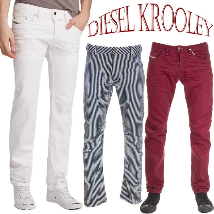 Diesel Krooley Men's Jeans Denim Cotton Slim Carrot Fit Casual Pants Trouser