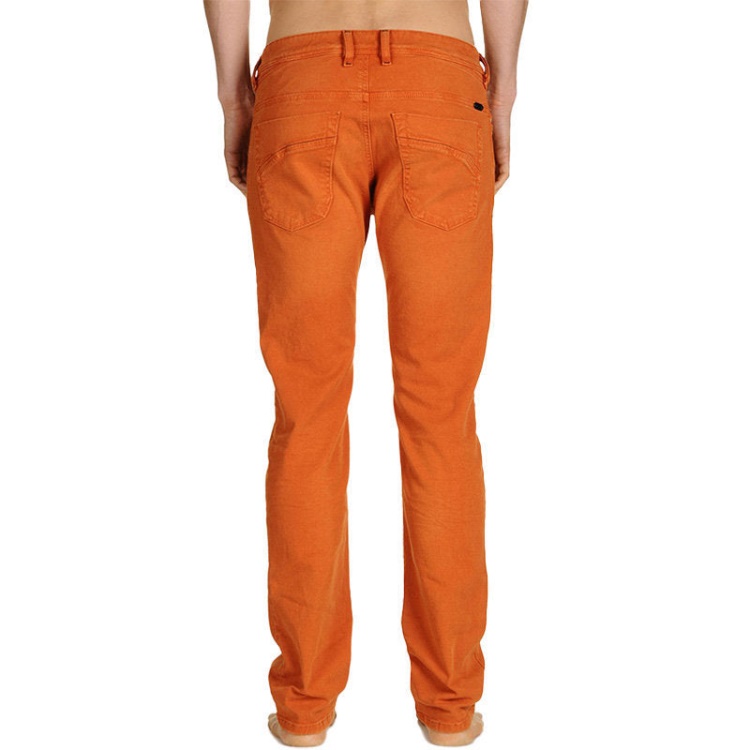 Iakop 0111D Men's Jeans Regular Slim Fit Cotton Stretch Casual Denim Pants Diesel Off White/Blue/White