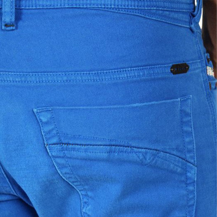 Iakop 0111D Men's Jeans Regular Slim Fit Cotton Stretch Casual Denim Pants Diesel Off White/Blue/White