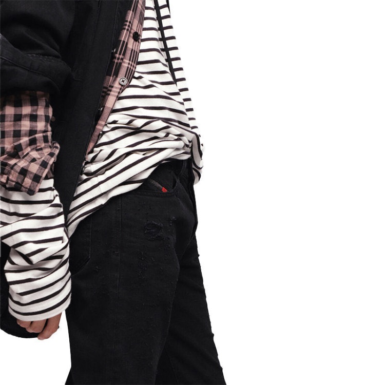 Mharky 088Ad Men's Jeans Denim Slim Skinny Fit Trousers Casual Pants Diesel