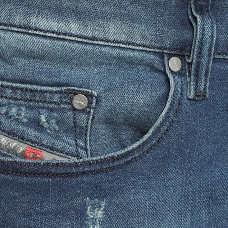 Diesel Jifer 084Nv Men's Denim Jeans Casual Stretch Regular Slim Tapered Trousers