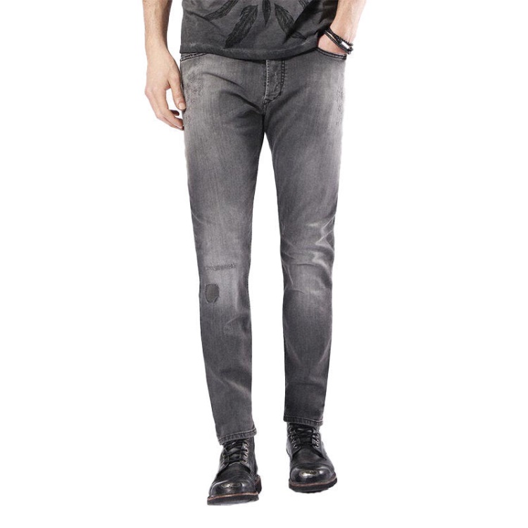 Tepphar 0674U Men's Denim Jeans Slim Fit Carrot Leg Stretch Distressed Dna Diesel