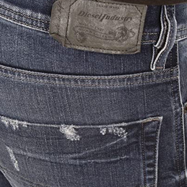 Diesel Tepphar R39M0 Men's Denim Jeans Regular Fit Straight Leg Casual Blue Pants