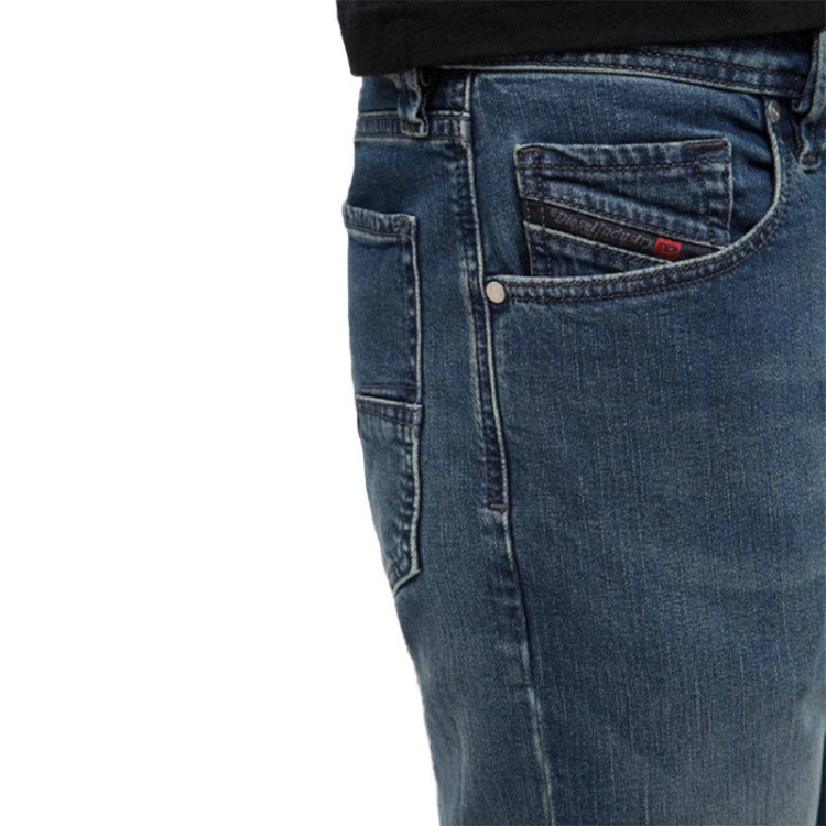 Larkee Beex 084Tu Men's Denim Jeans Stretch Regular Fit Tapered Faded Pant Diesel