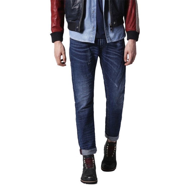 Diesel Thommer 084Gs Men's Denim Jeans Stretch Slim Fit Skinny Distressed Pants