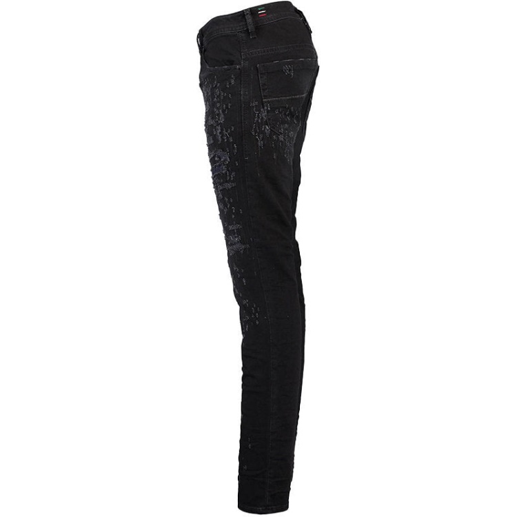 Thommer 0683T Men's Denim Jeans Slim Fit Dna Distressed Black Pants Diesel