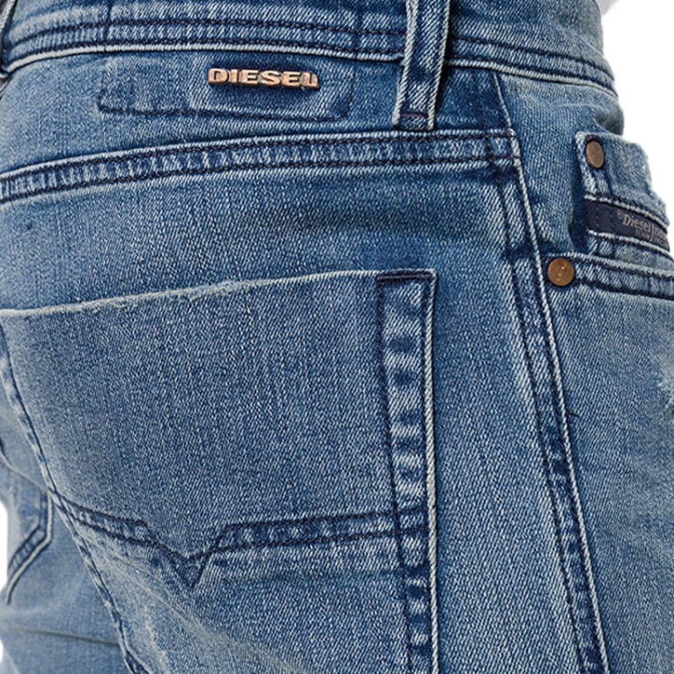 Tepphar 084Vi Men's Denim Jeans Custom Distressed Stretch Slim Carrot Fit Diesel