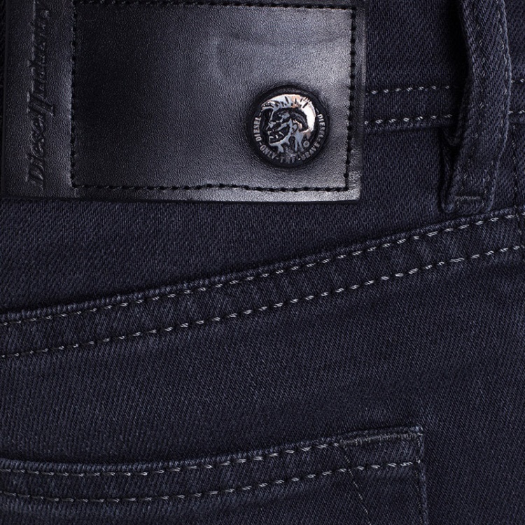 Buster 0859X Men's Denim Jeans Regular Slim Fit Tapered Button Faded Grey Diesel