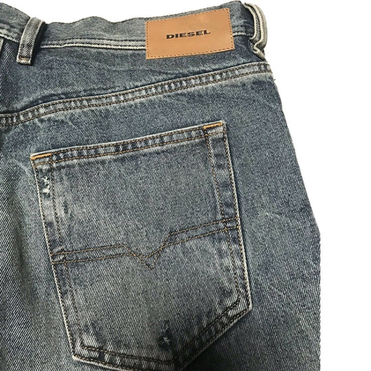 Diesel Dagh Xp 084Zs Men's Jeans Regular Straight Distress Blue Denim Made