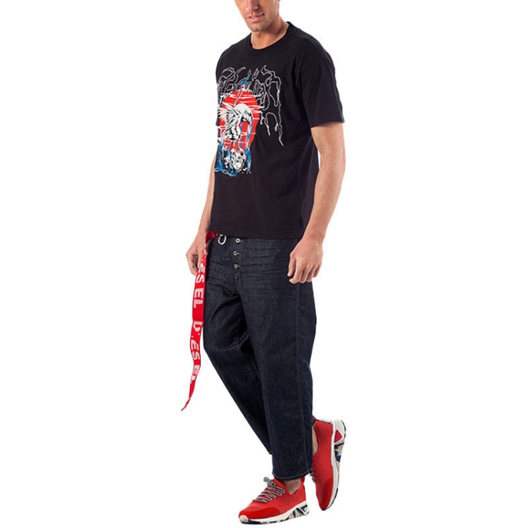 Diesel Flip 0088Z Men's Denim Jeans Comfort Straight Trouser Pant Dark Blue