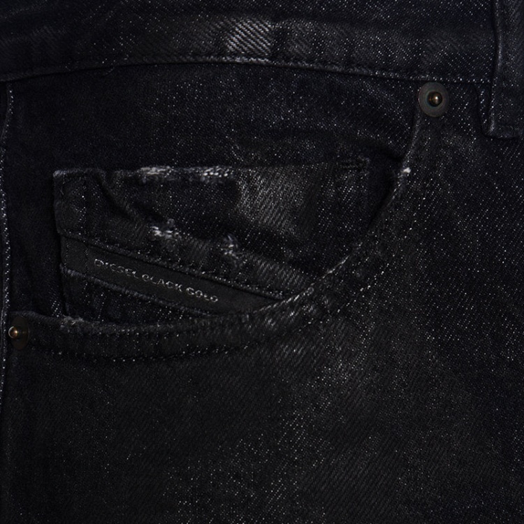 Diesel Black Gold Type 2813 Bg8Y0 Men's Denim Jeans Slim Trouser Pant Black
