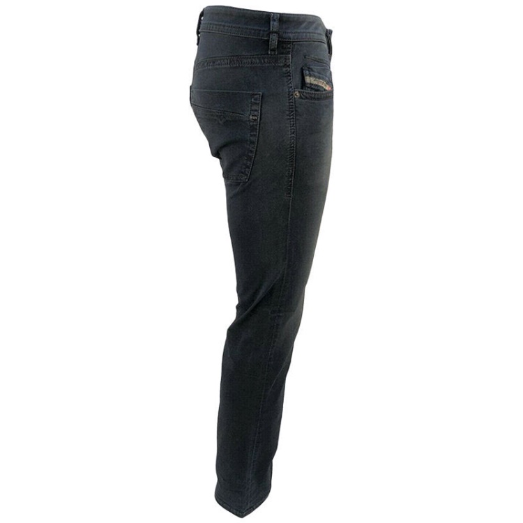 Akee 0681H Men's Denim Jeans Regular Slim Tapered Stretch Dark Blue Pants Diesel