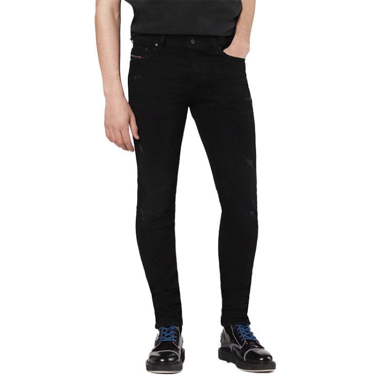 Tepphar 069Ac Men's Denim Jeans Casual Slim Fit Tapered Distressed Pants Diesel