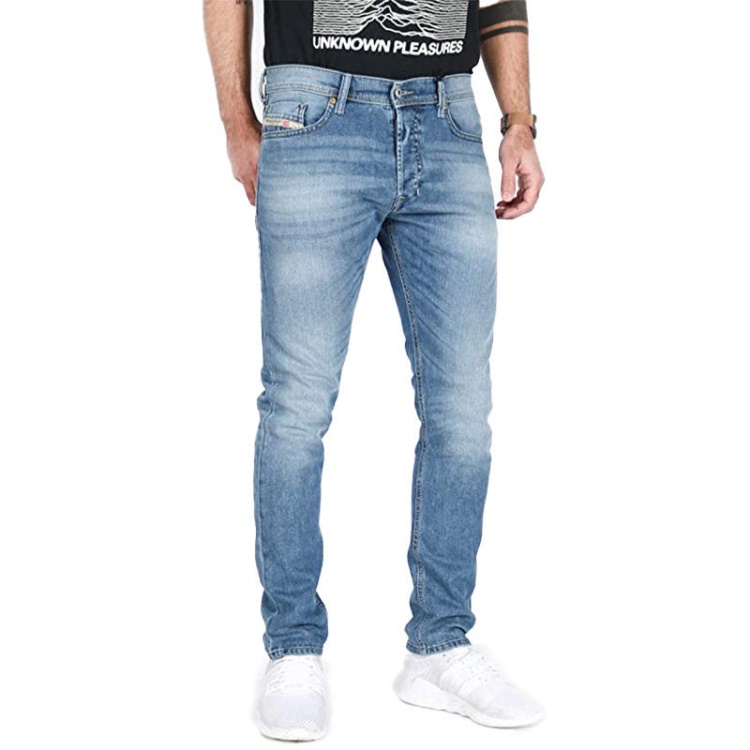 Diesel Tepphar 0842H Men's Denim Jeans Casual Stretch Trousers Slim Fit Pants