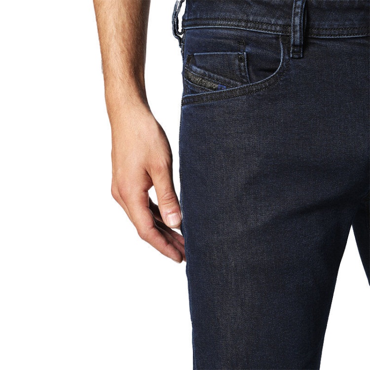 Waykee 084Lc Men's Denim Jeans Casual Stretch Regular Straight Fit Pants Diesel