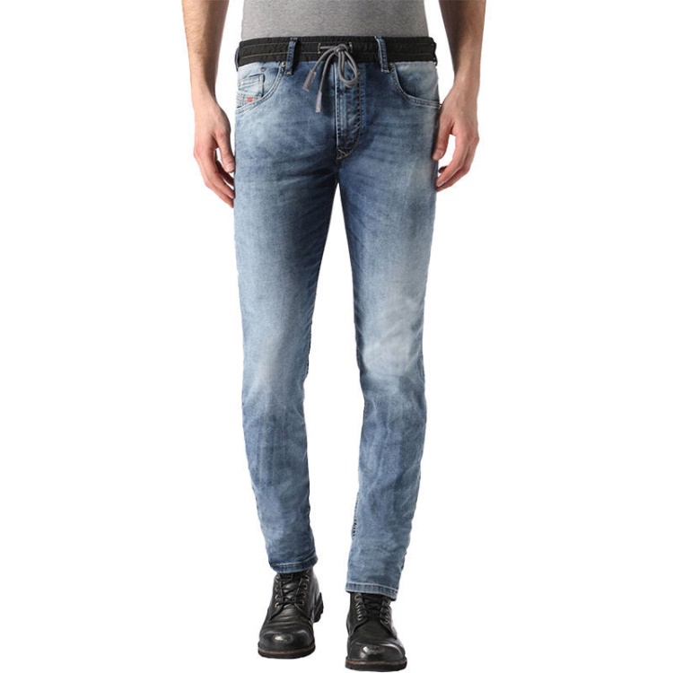 Diesel Waykee Bn Ne 0672A Men's Denim Jogg Jeans Stretch Regular Straight