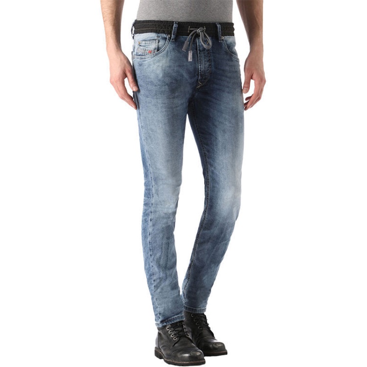 Diesel Waykee Bn Ne 0672A Men's Denim Jogg Jeans Stretch Regular Straight