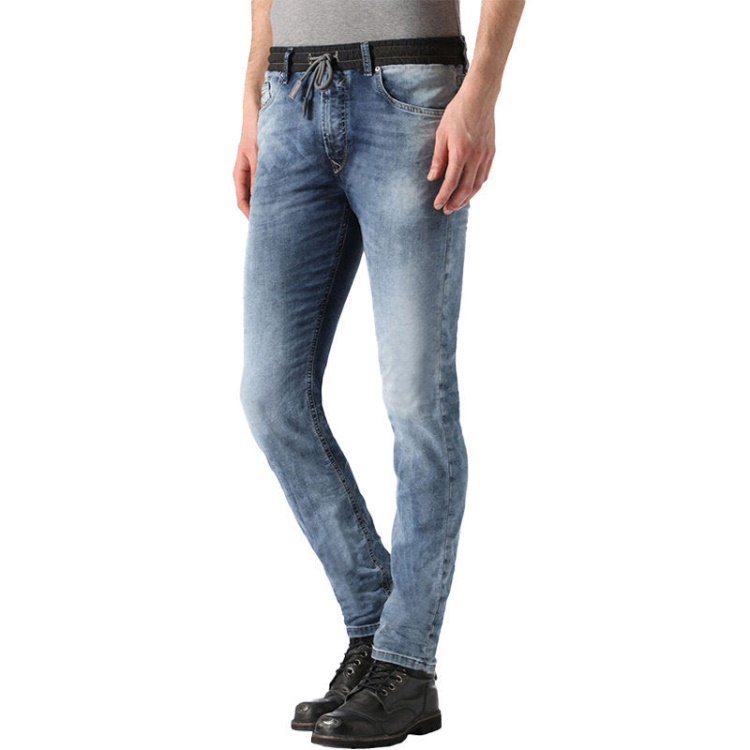 Diesel Waykee Bn Ne 0672A Men's Denim Jogg Jeans Stretch Regular Straight