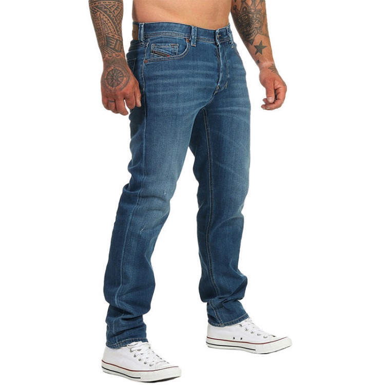 Larkee Beex 084Qq Men's Denim Jeans Casual Stretch Regular Tapered Pants Diesel