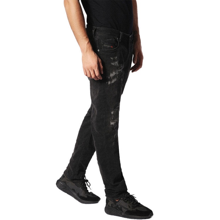 Diesel Larkee Beex 0688W Men's Denim Jeans Regular Fit Tapered Legs Casual Pants