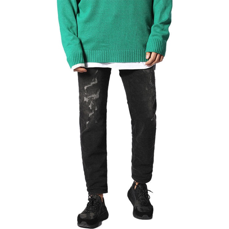 Diesel Larkee Beex 0688W Men's Denim Jeans Regular Fit Tapered Legs Casual Pants