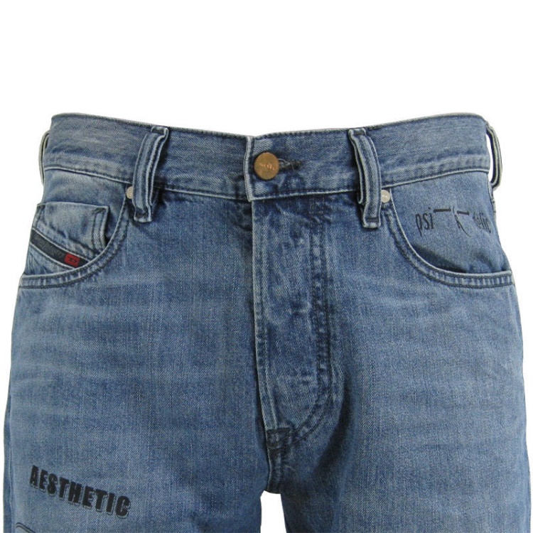 Mharky 0094D Men's Denim Jeans Casual Slim Skinny Low Crotch Trousers Diesel