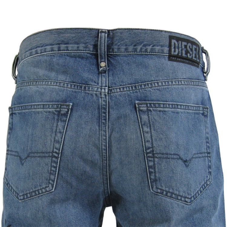 Mharky 0094D Men's Denim Jeans Casual Slim Skinny Low Crotch Trousers Diesel