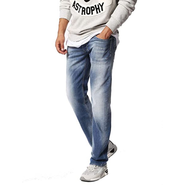 Larkee 084Qg Men's Denim Jeans Casual Stretch Regular Straight Trousers Diesel