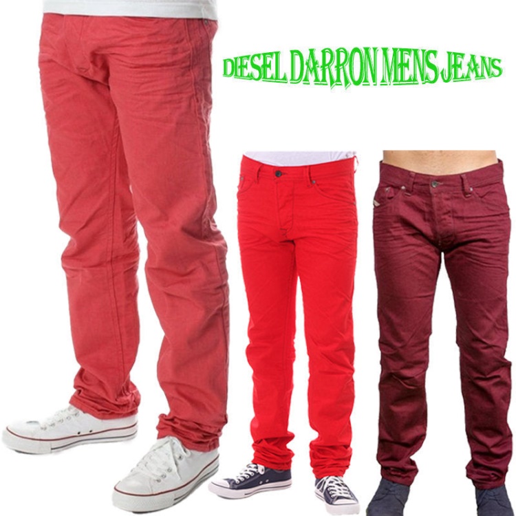 Diesel Darron 008Qu Men's Jeans Denim Cotton Slim Tapered Fit Casual Pants