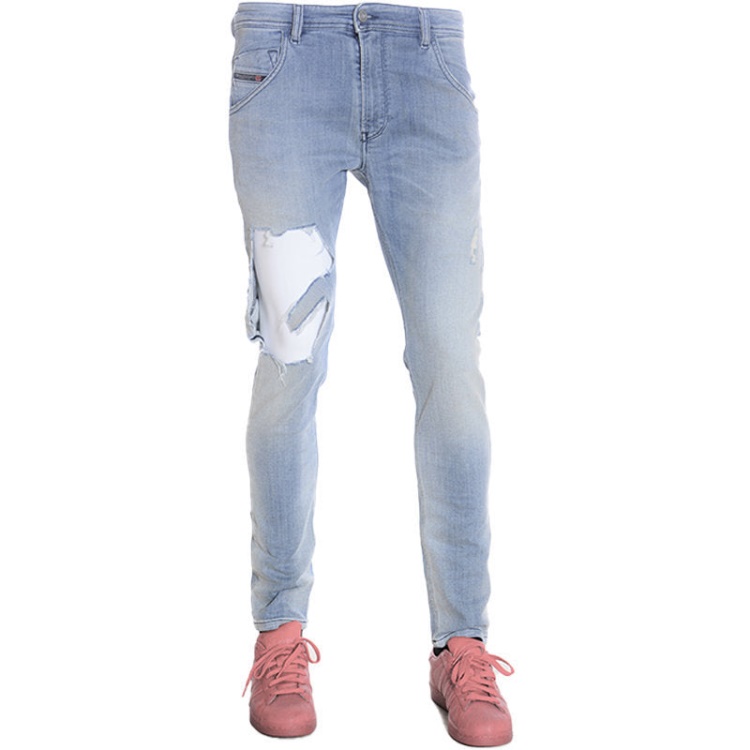 Diesel Krooley T 087Ab Men's Denim Sweat Pants Jogg Jeans Stretch Slim Fit Carrot