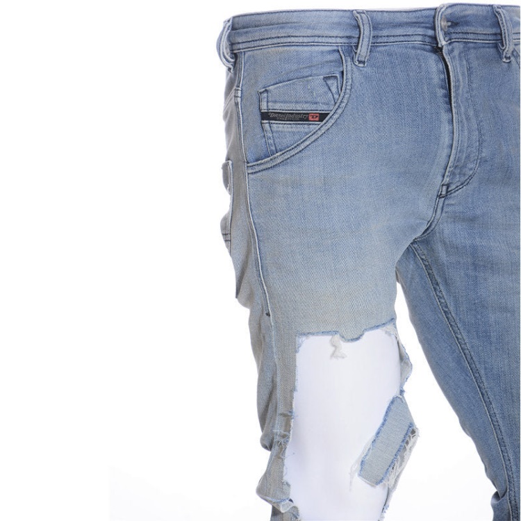 Diesel Krooley T 087Ab Men's Denim Sweat Pants Jogg Jeans Stretch Slim Fit Carrot