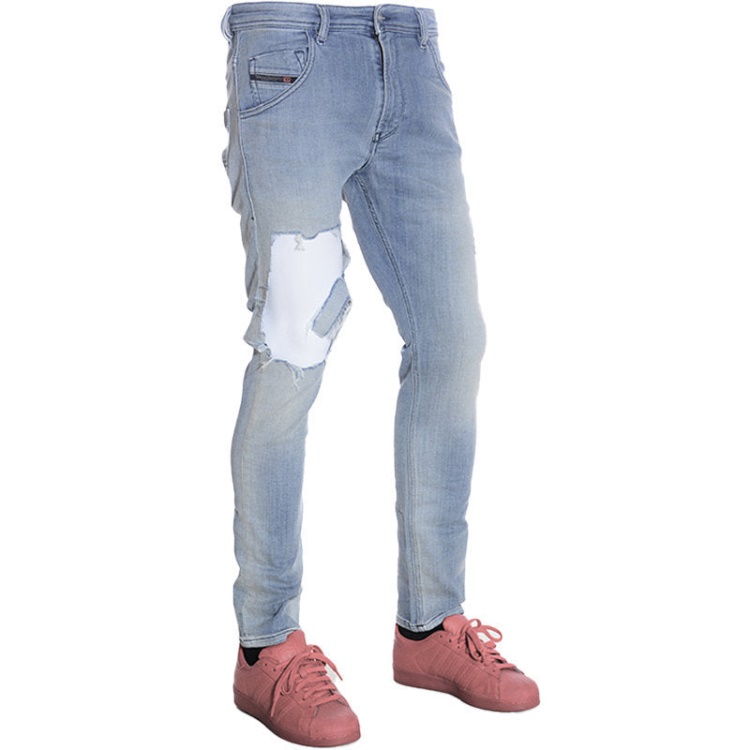 Diesel Krooley T 087Ab Men's Denim Sweat Pants Jogg Jeans Stretch Slim Fit Carrot