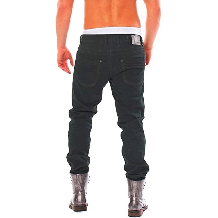 Krayver 0816V Men's Jeans Denim Stretch Regular Slim Carrot Fit Trousers Diesel