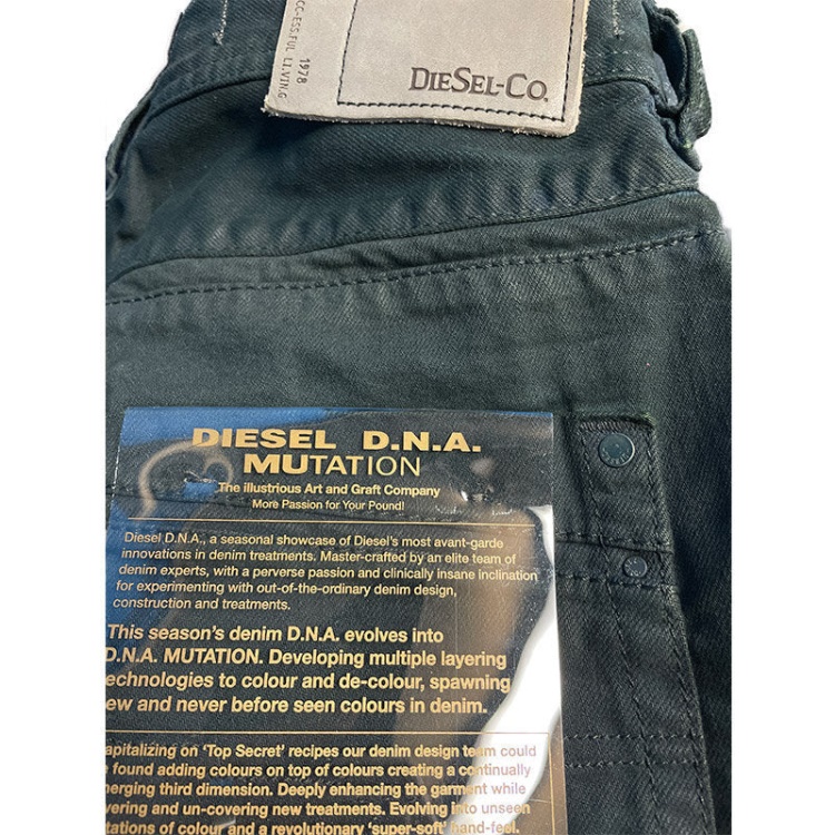 Krayver 0816V Men's Jeans Denim Stretch Regular Slim Carrot Fit Trousers Diesel